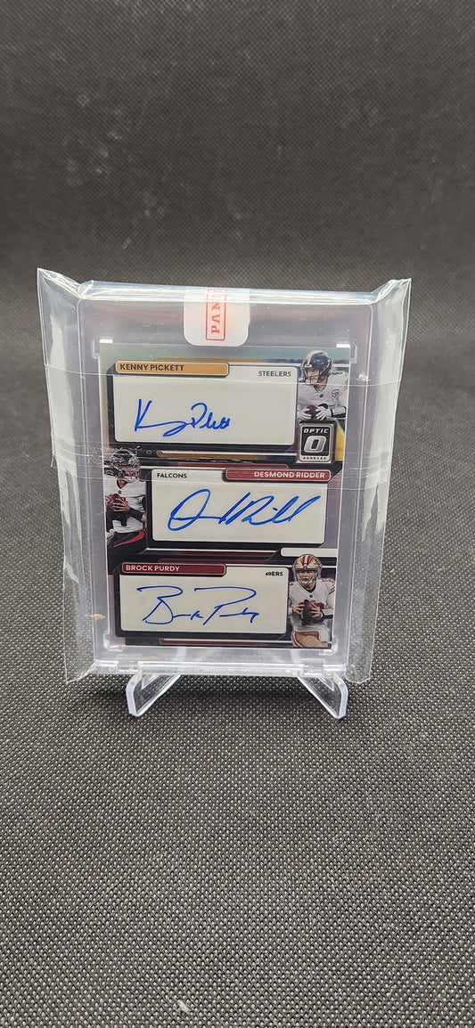 Pickett Ridder Purdy Triple Signature NFL